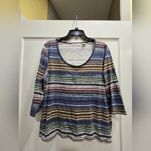 Liz Claiborne Striped Shirt, Size XL